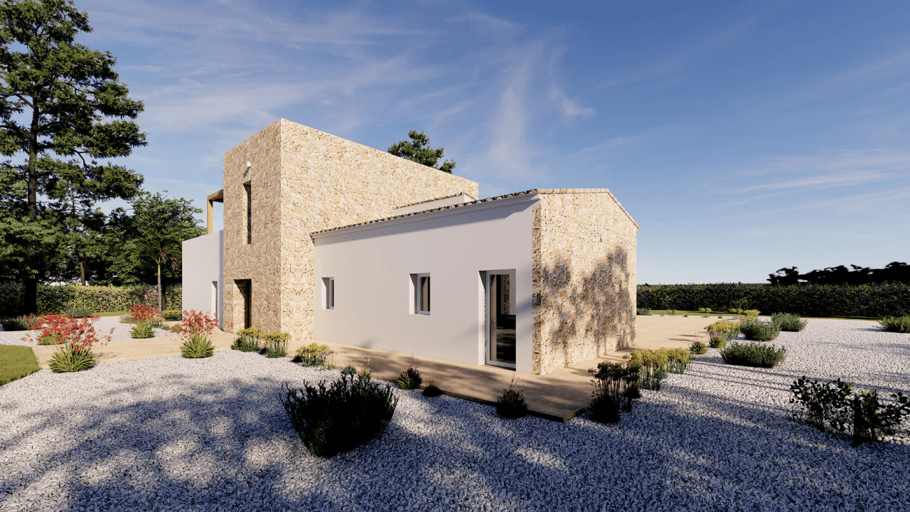 Project: luxe finca te koop in Benissa met bergzicht