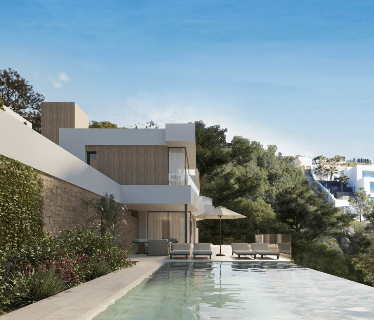 Gelicenseerd project: zeezicht villa te koop in Benissa