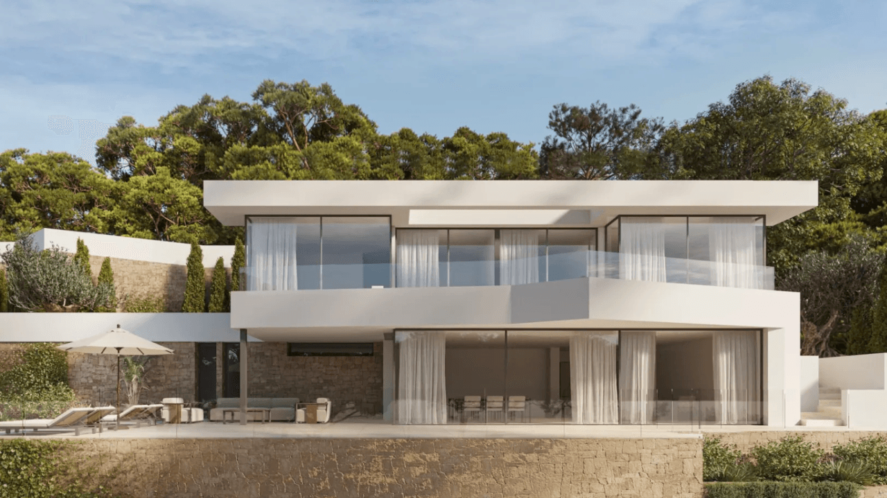 Gelicenseerd project: zeezicht villa te koop in Benissa