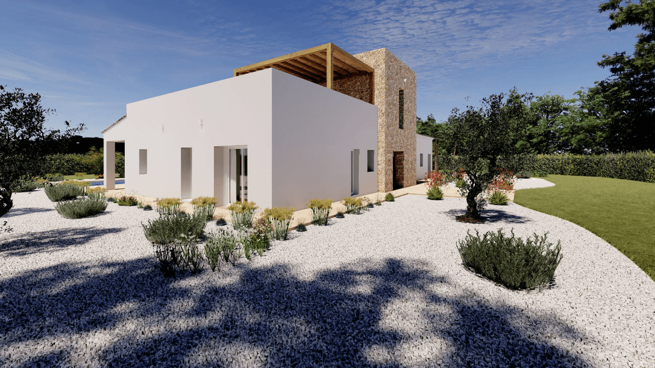 Project: luxe finca te koop in Benissa met bergzicht