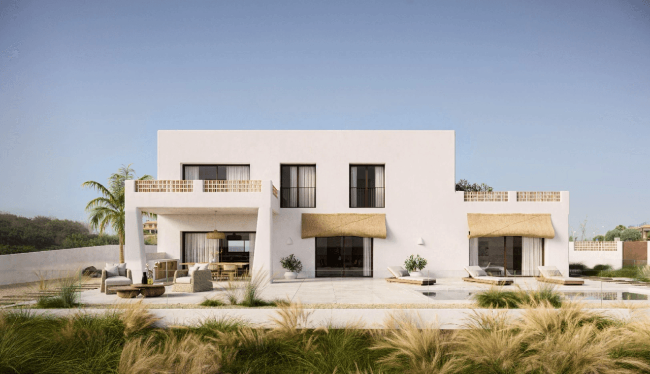 Neubau-Villa im Ibiza-Stil in Moraira zu verkaufen