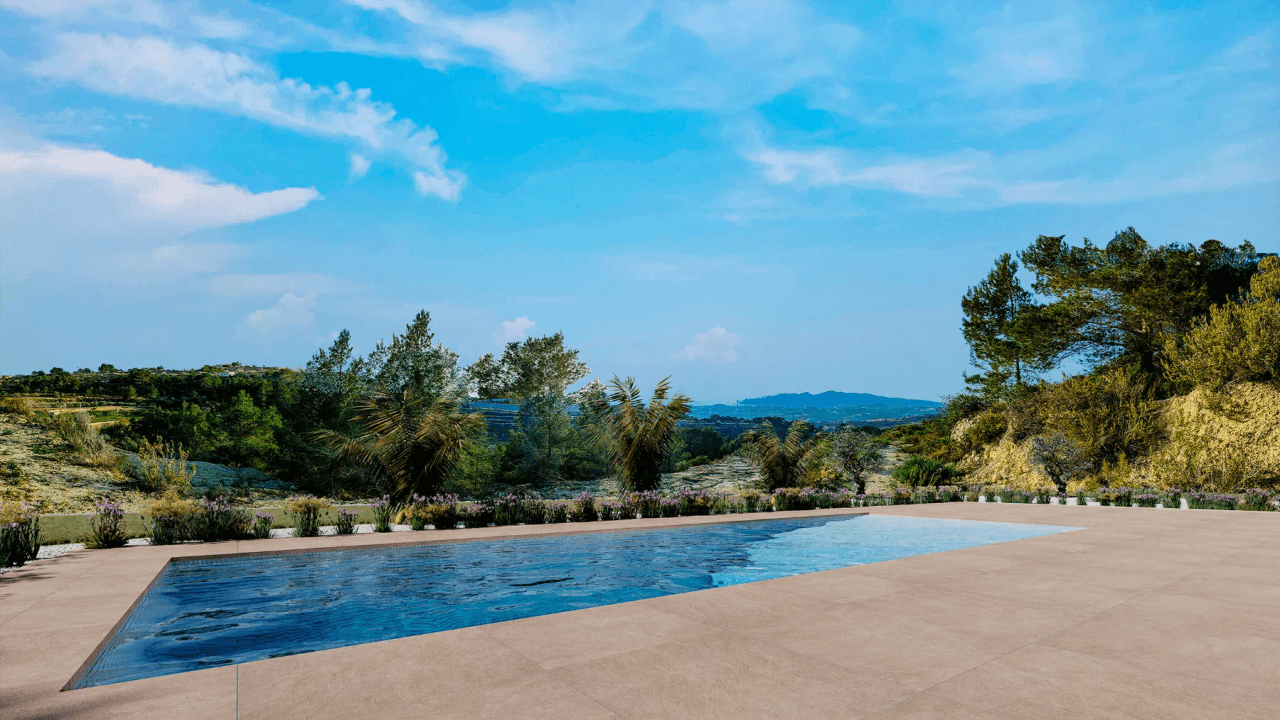 Project: luxe finca te koop in Benissa met bergzicht