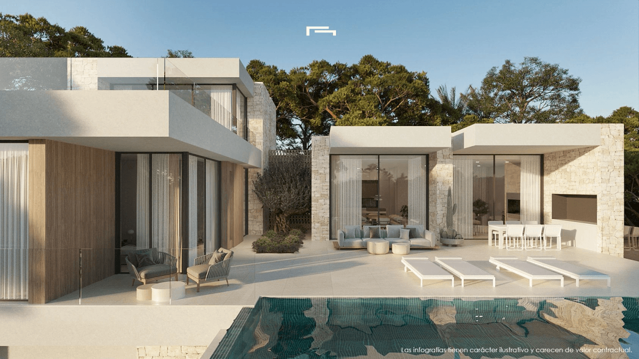 En construcción: villa moderna en venta en Benissa – San Jaime