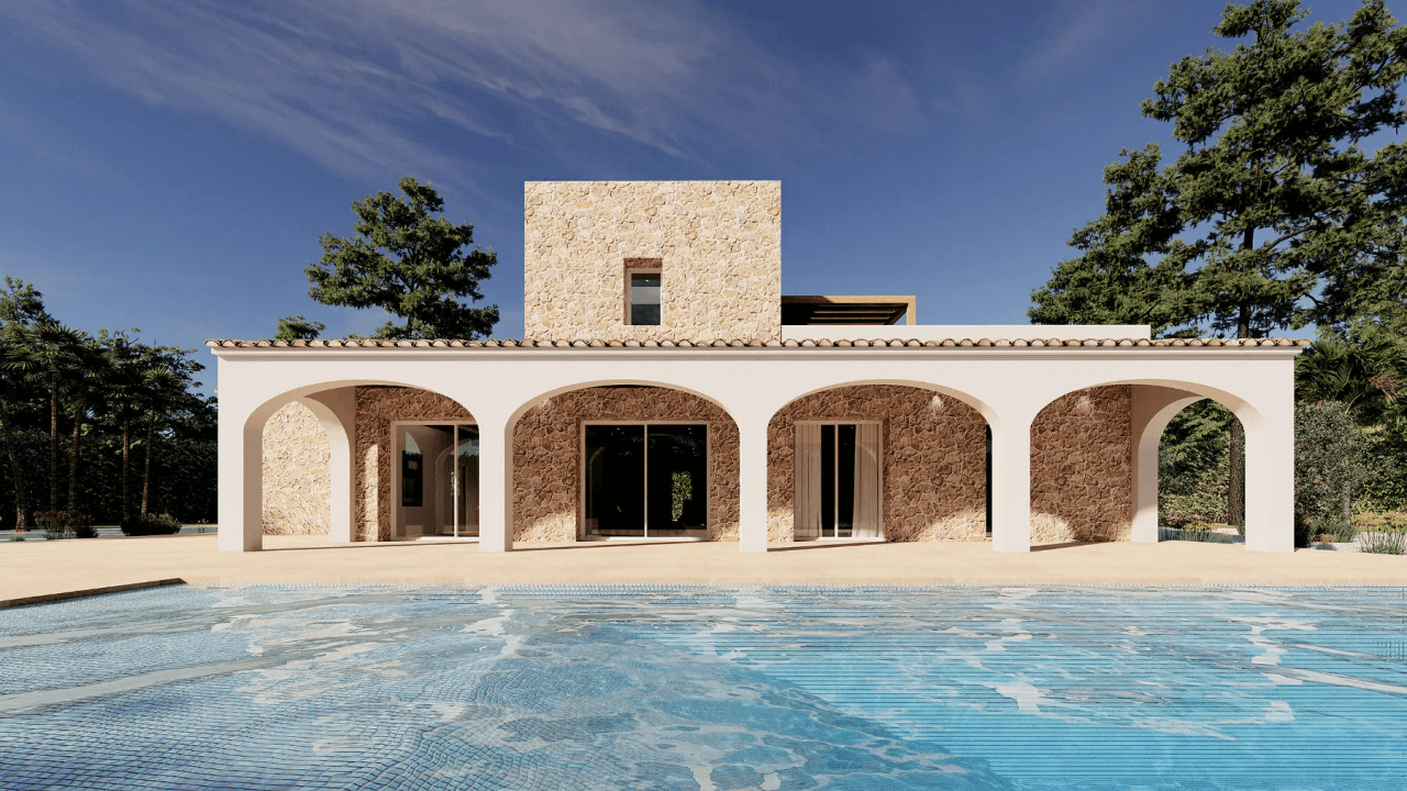 Project: luxe finca te koop in Benissa met bergzicht