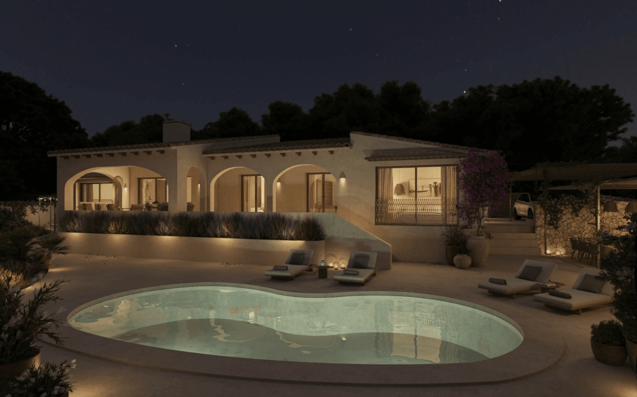 Renovatie project: zeezicht villa te koop in Benissa