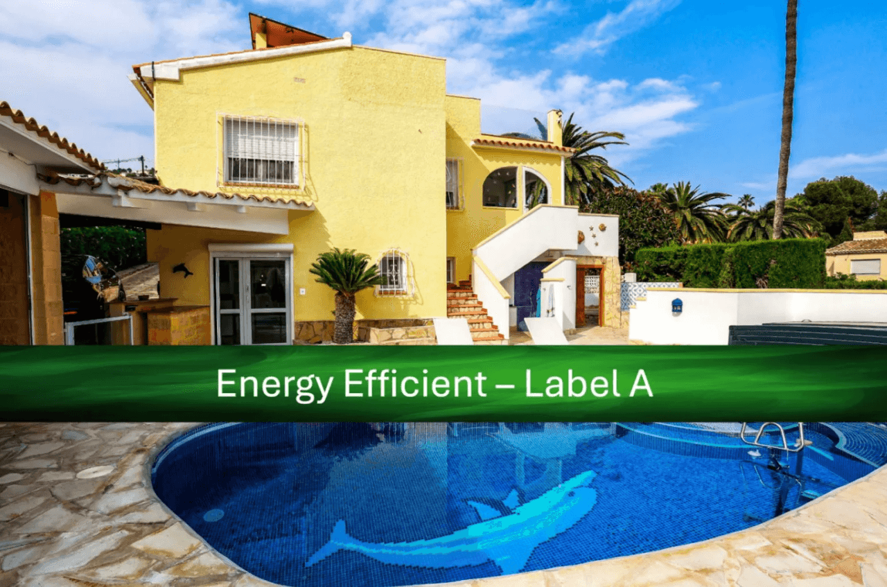 Villa de bajo gasto energético (clase A) en venta, Benissa