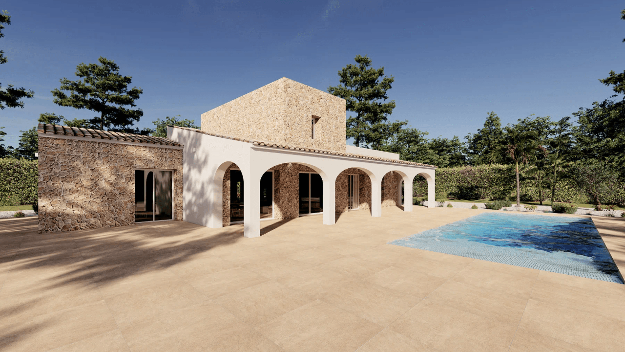 Project: luxe finca te koop in Benissa met bergzicht