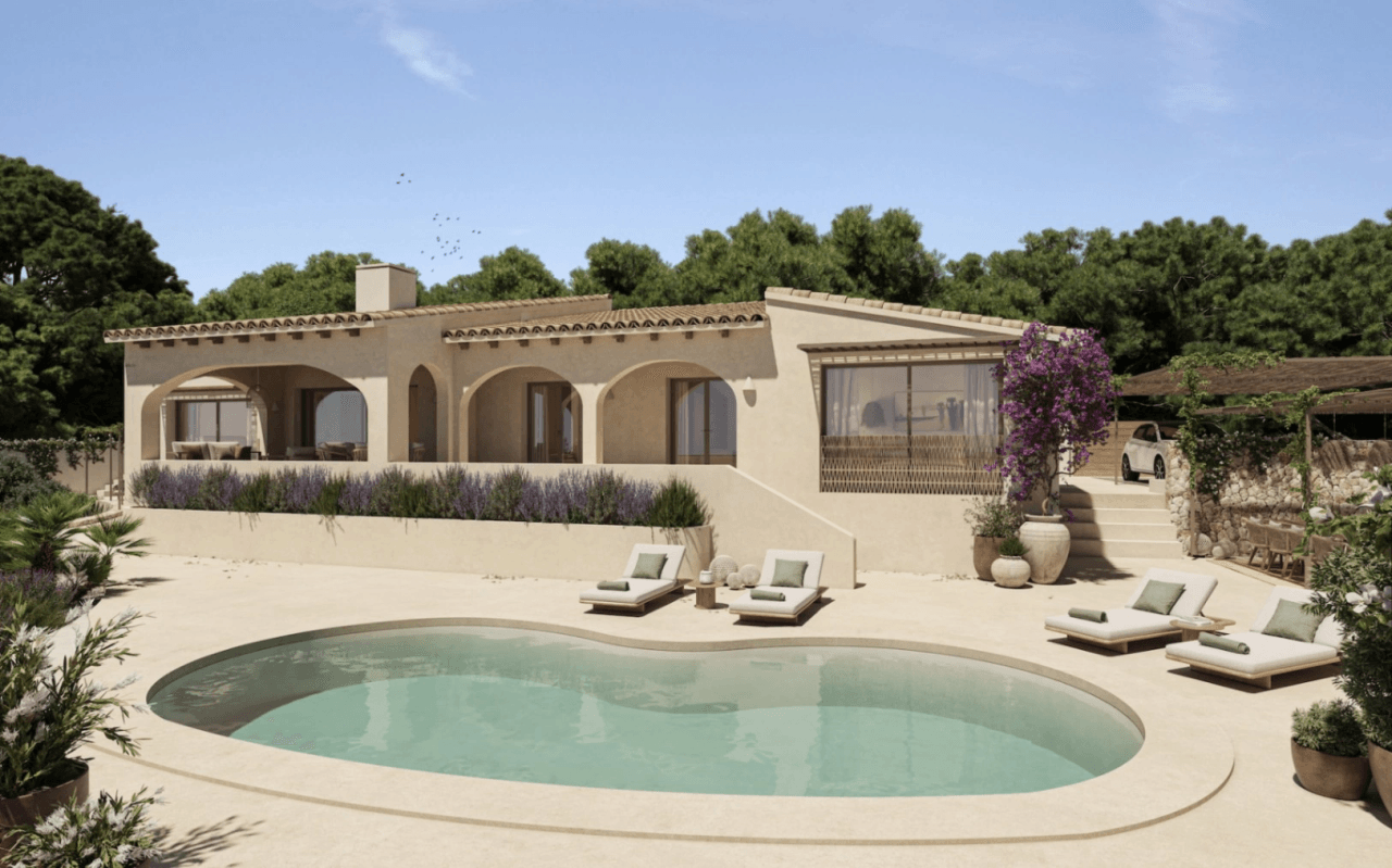 Proyecto de renovación: villa con vistas al mar en venta en Benissa