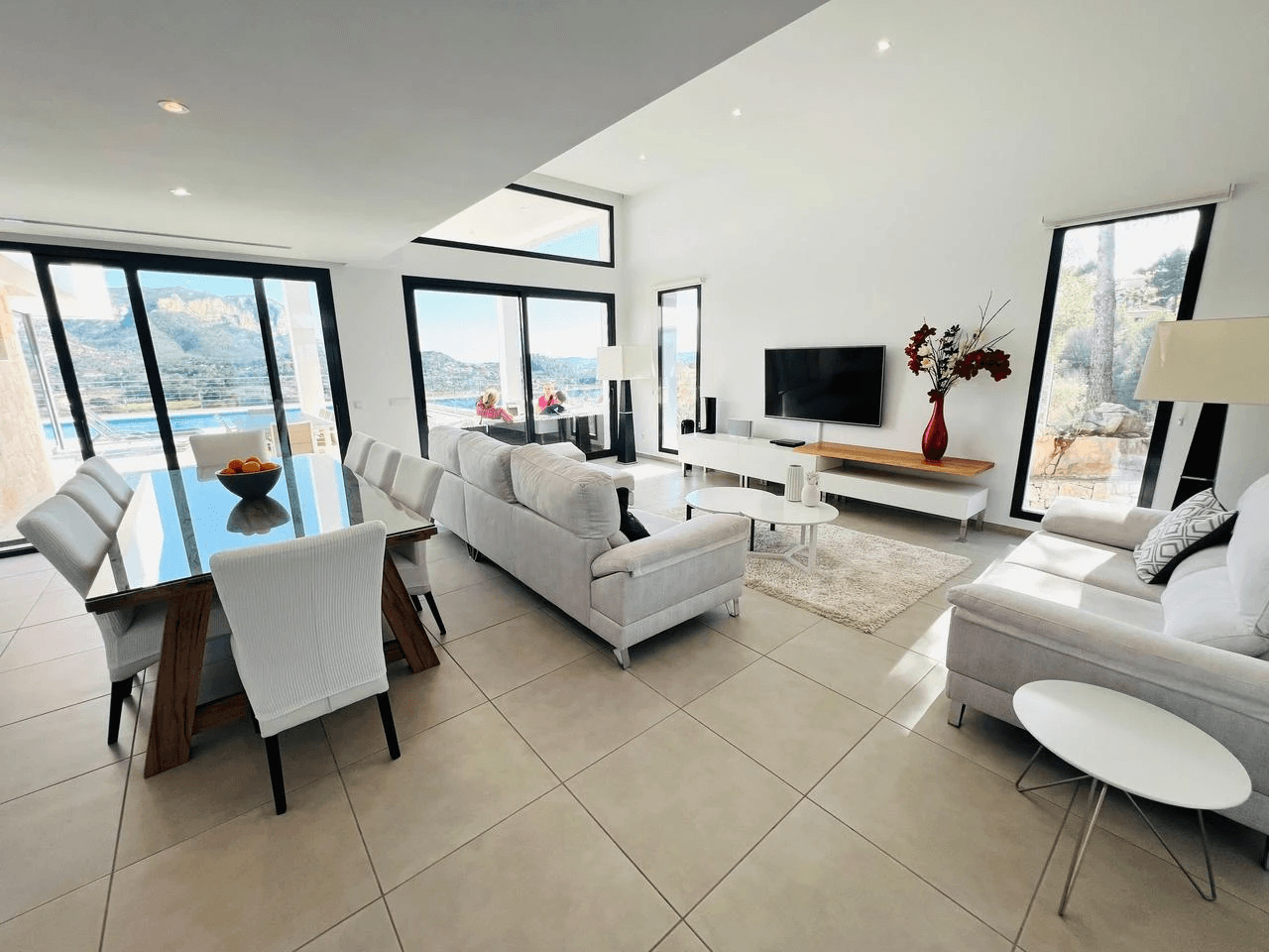 Ample contemporary villa with sea and mountain views for salea in La Sella Golf Resort, Pedreguer, Costa Blanca