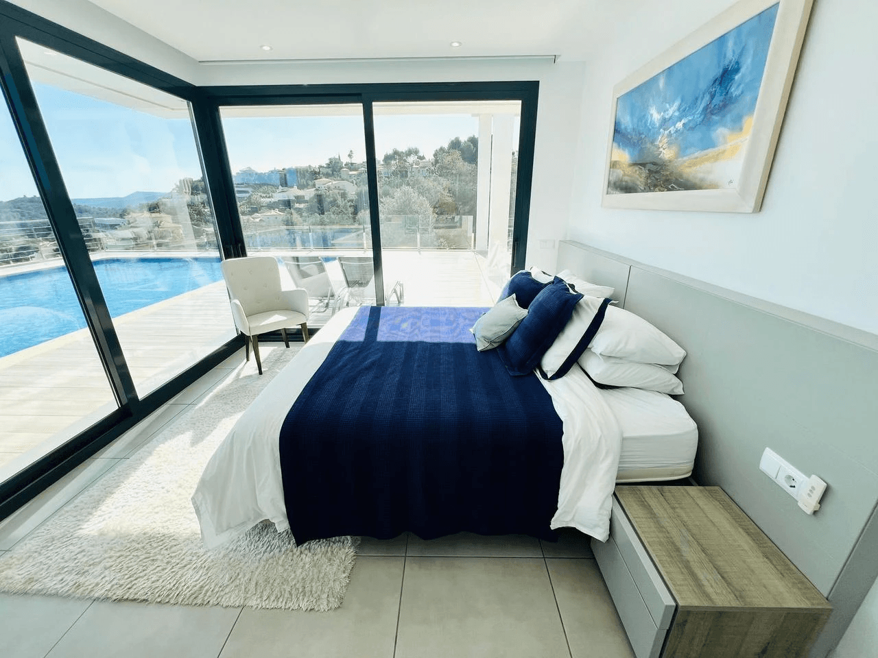 Ample contemporary villa with sea and mountain views for salea in La Sella Golf Resort, Pedreguer, Costa Blanca