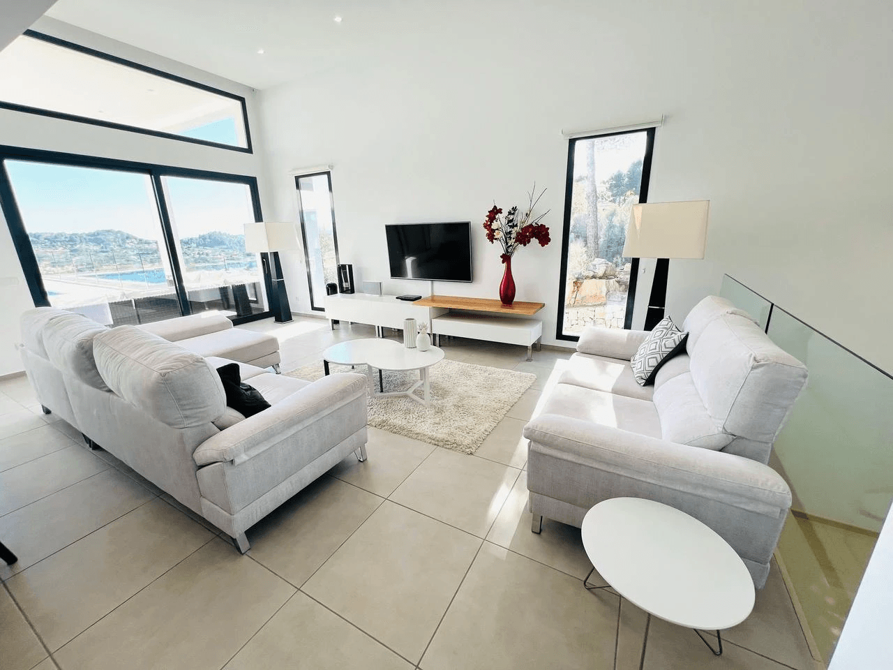 Ample contemporary villa with sea and mountain views for salea in La Sella Golf Resort, Pedreguer, Costa Blanca
