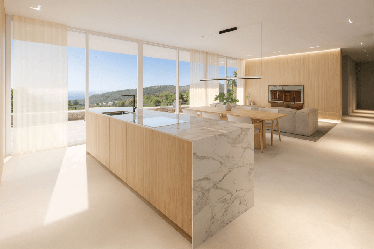 Modern villa in the Sella Golf Resort, Pedreguer, Costa Blanca, where luxury meets nature.