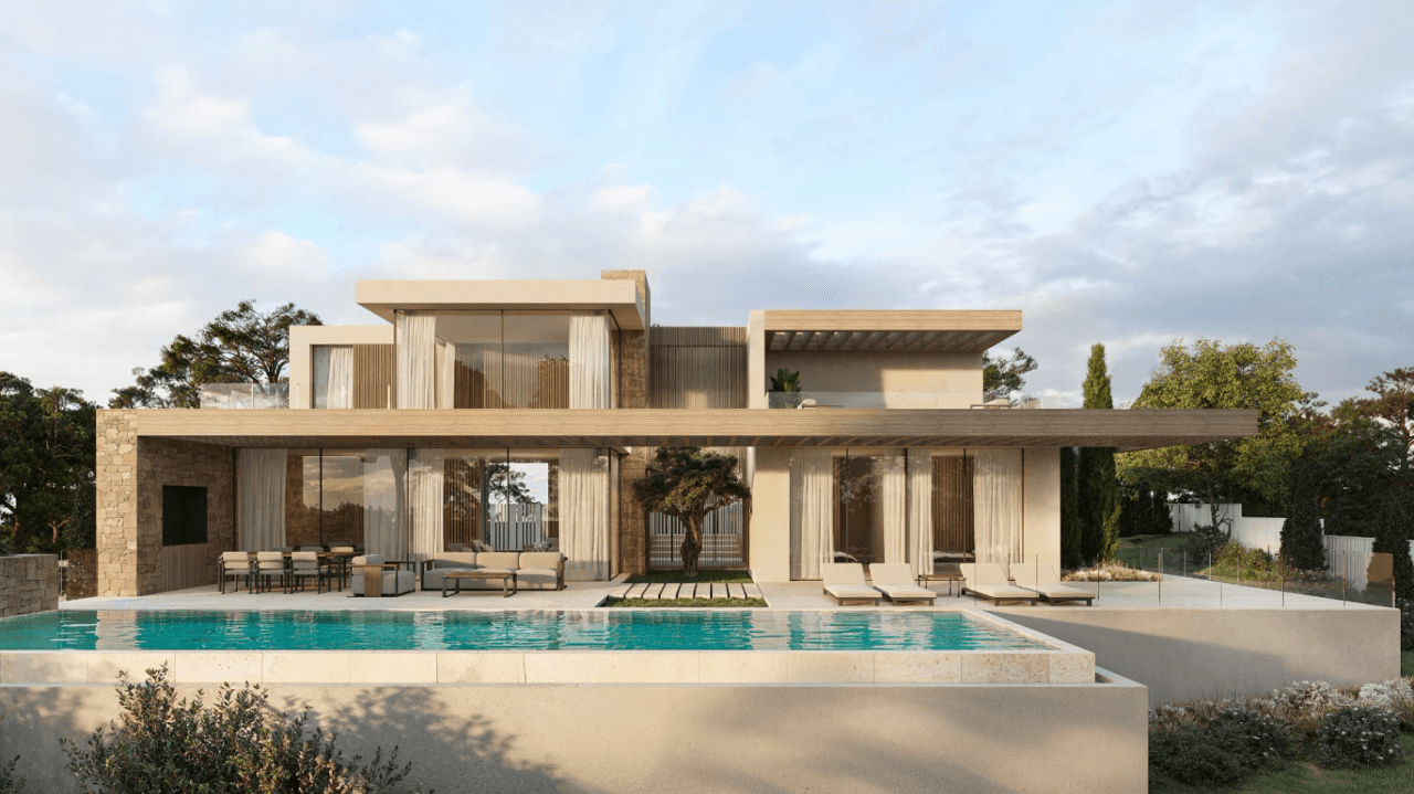 Moderna villa con vistas panorámicas al mar en La Fustera, Benissa Costa