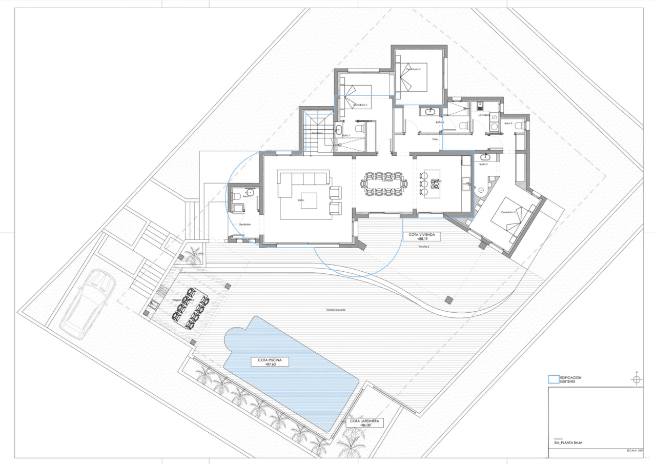 Exclusieve nieuwbouwvilla in Ibiza-stijl naast Ifach Golf Club – Benissa