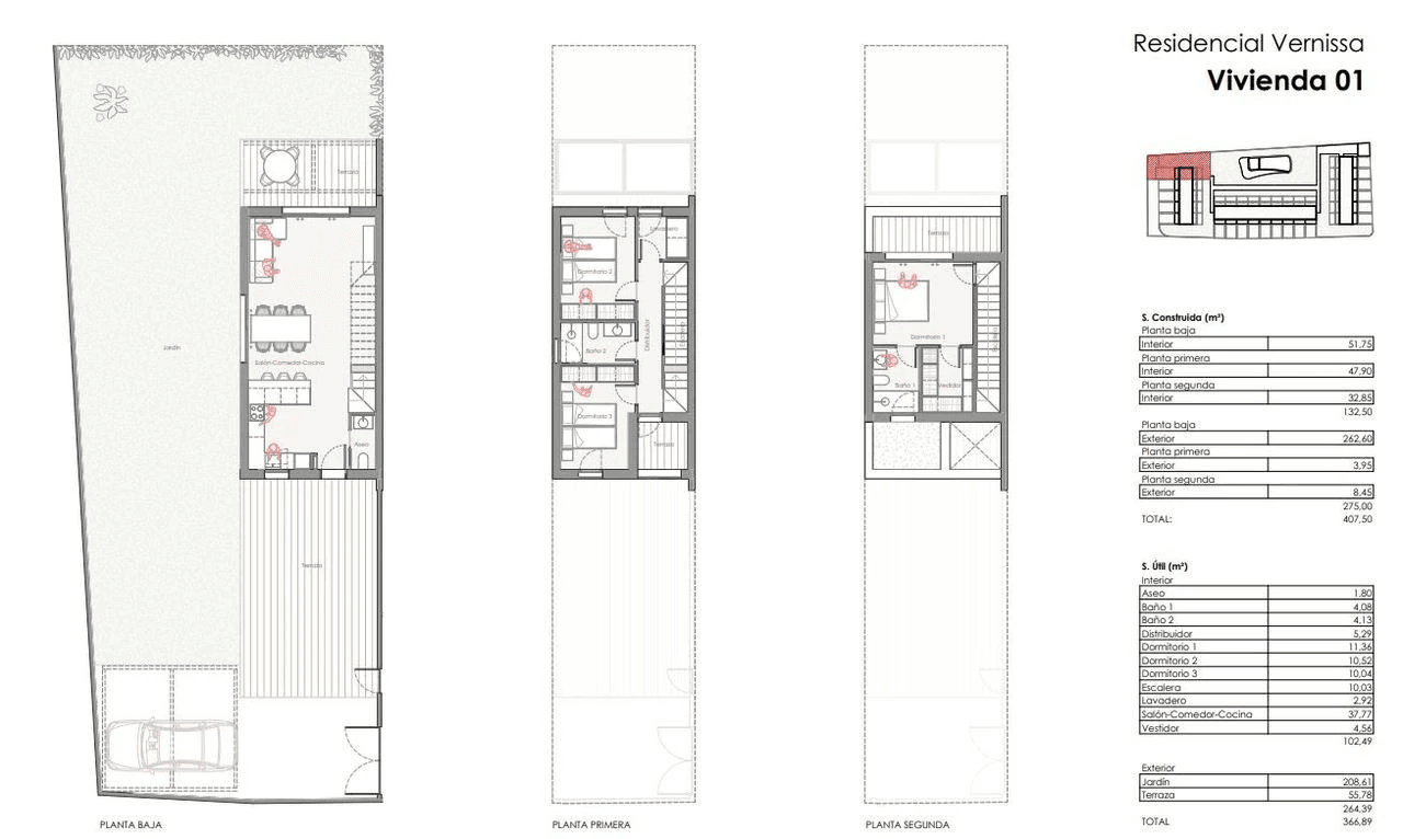 Charmant dorp huis met 3 slaapkamers in Denia, Las Marinas, Costa Blanca