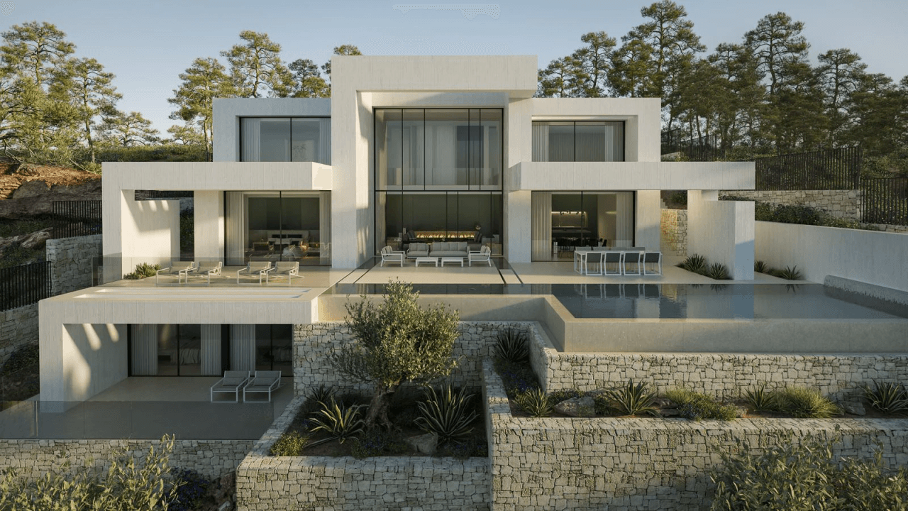 Lujosa villa con vistas panorámicas al mar en un entorno privilegiado de la cala Granadella se vende en Jávea, Costa Blanca