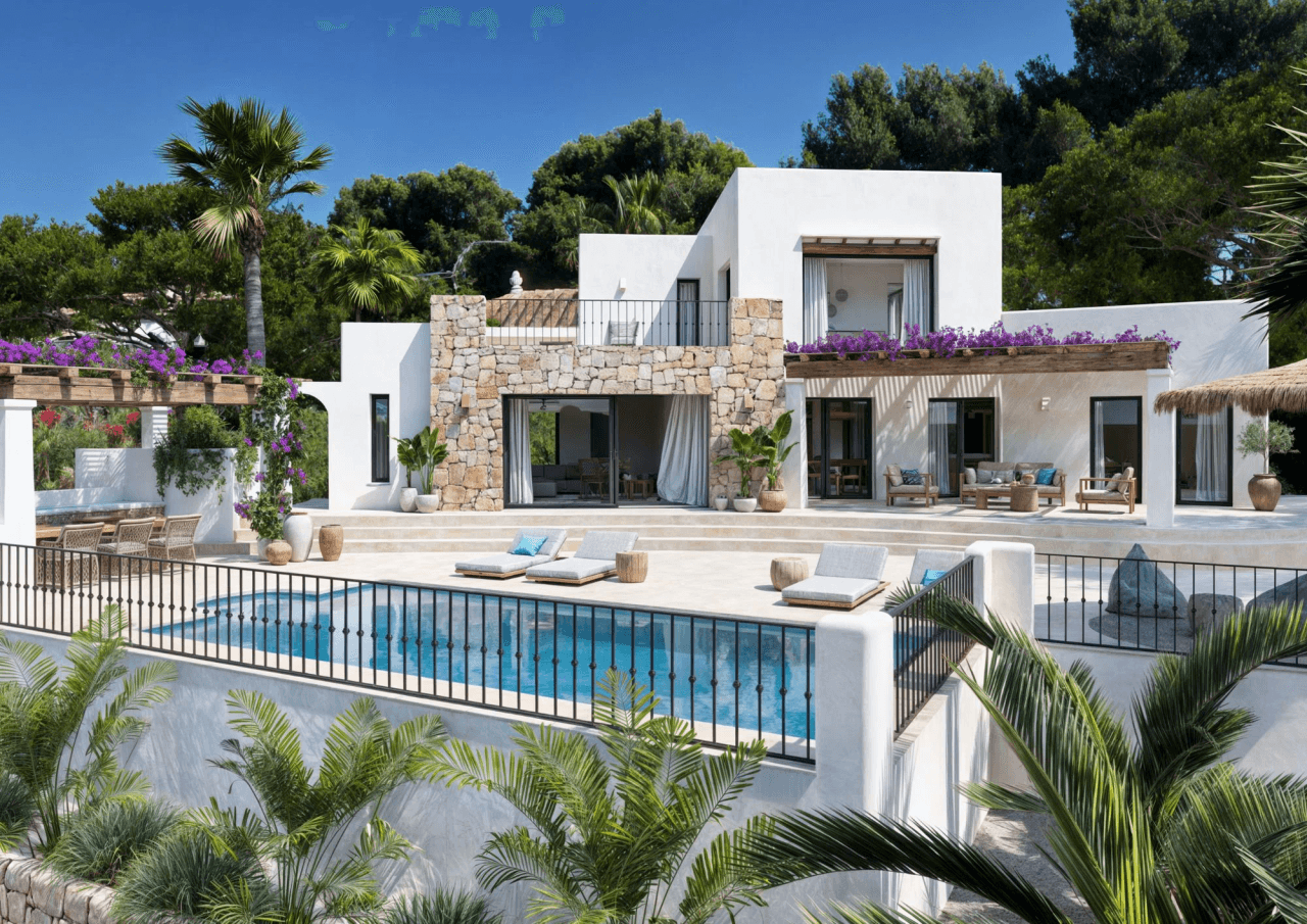 Villa neuve exclusive de style Ibiza à côté du club de golf Ifach - Benissa