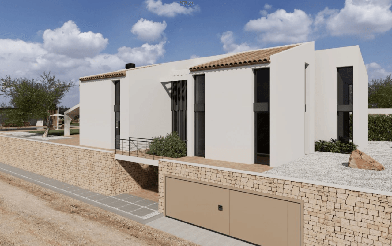 NIEUW TE BOUWEN FINCA OP EEN UNIEKE LOCATIE IN MORAIRA