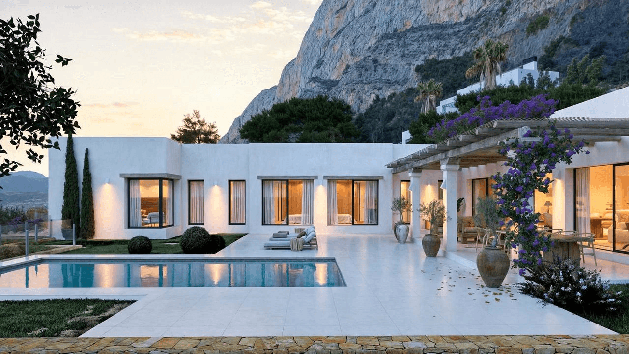 Proyecto impresionante de una villa de obra nueva de lujo en Jávea zona Mongó, Costa Blanca