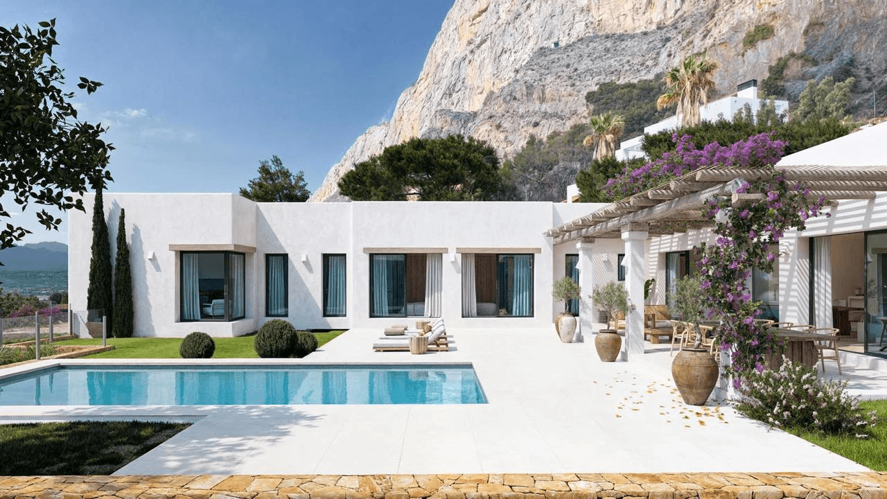 Proyecto impresionante de una villa de obra nueva de lujo en Jávea zona Mongó, Costa Blanca
