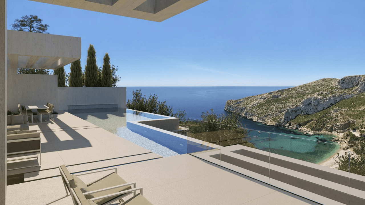 Lujosa villa con vistas panorámicas al mar en un entorno privilegiado de la cala Granadella se vende en Jávea, Costa Blanca