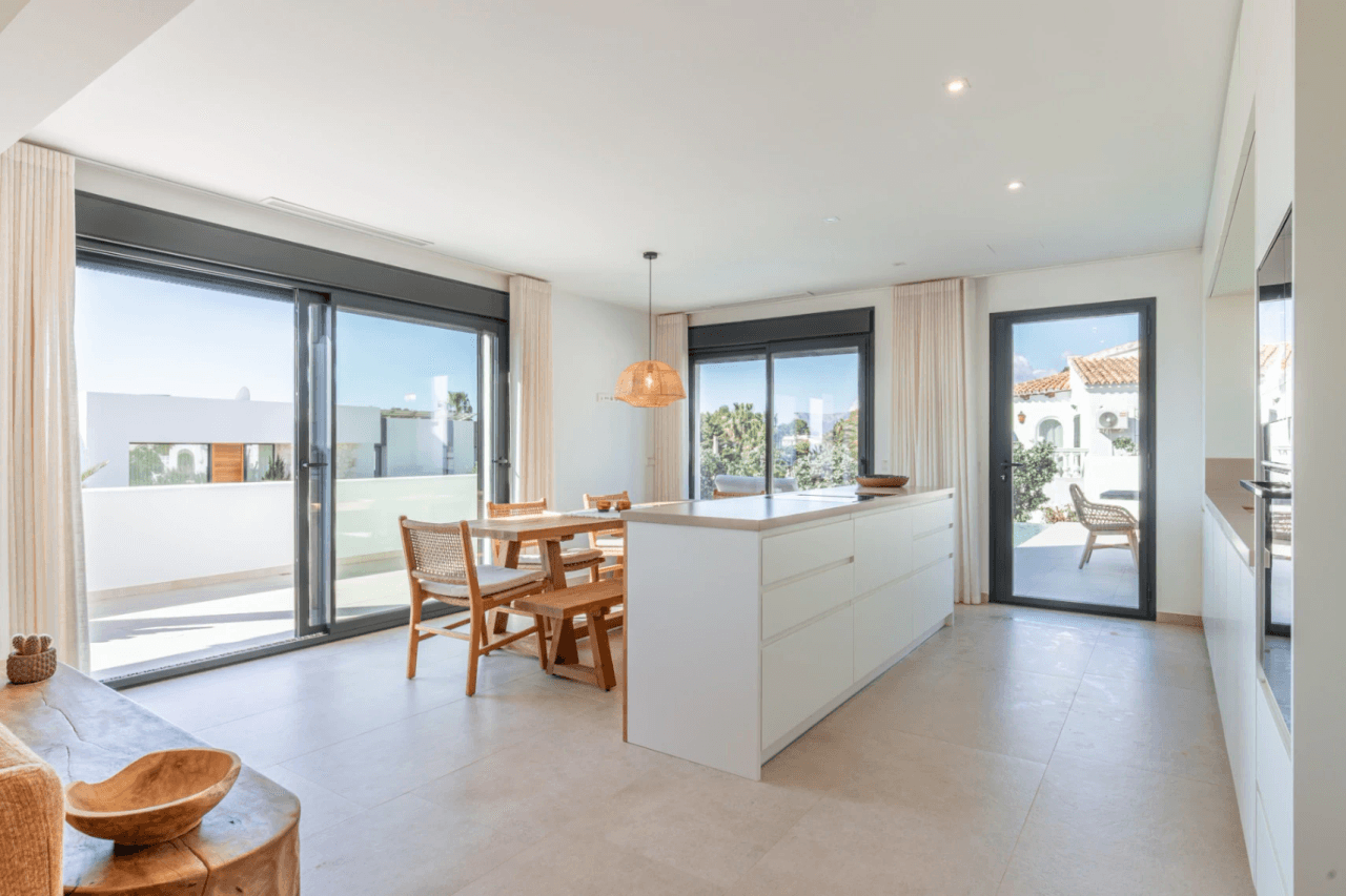 Ibiza Style Luxury Villa in Moraira — Mediterranean Elegance Just 1 km from the Sea