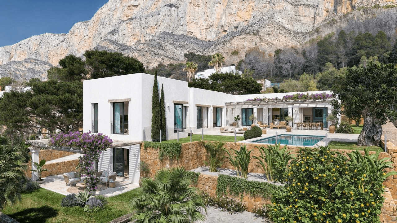 Proyecto impresionante de una villa de obra nueva de lujo en Jávea zona Mongó, Costa Blanca