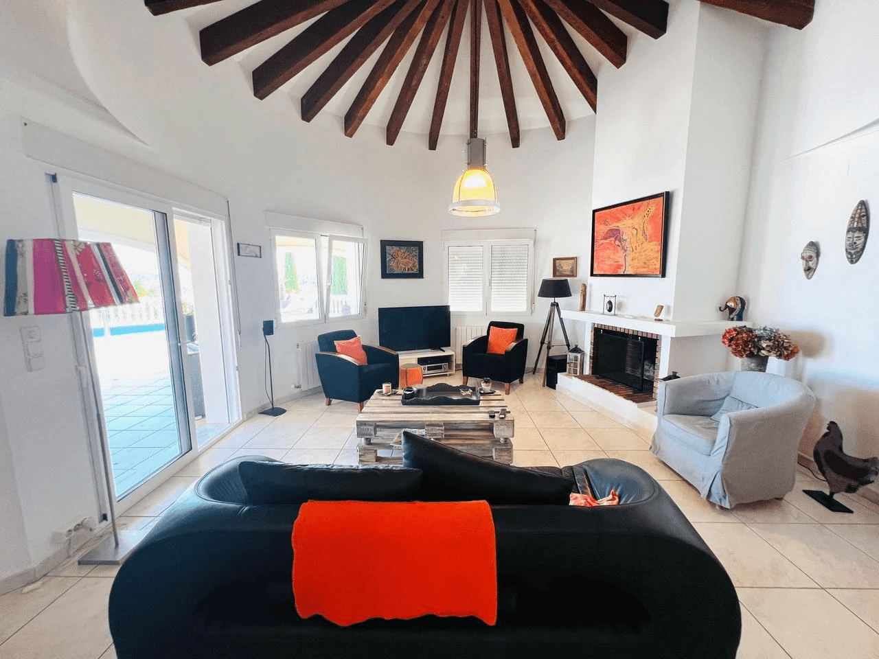 Charming Mediterranean villa on a single floor with spectacular views of La Sella Golf Resort, Pedreguer, Costa Blanca.