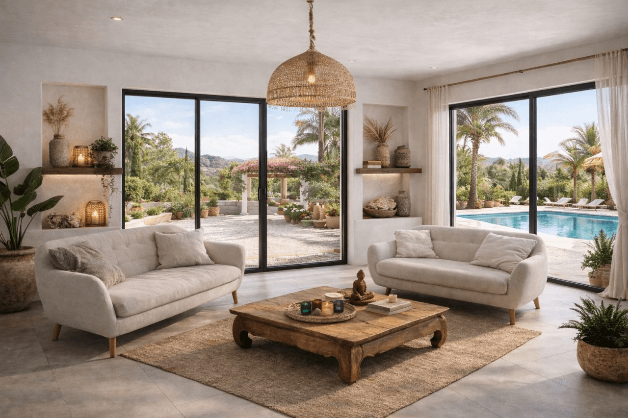 Finca spacieuse sur un terrain plat et ensoleillé à vendre dans le quartier de La Sella Golf Resort, Pedreguer, Costa Blanca