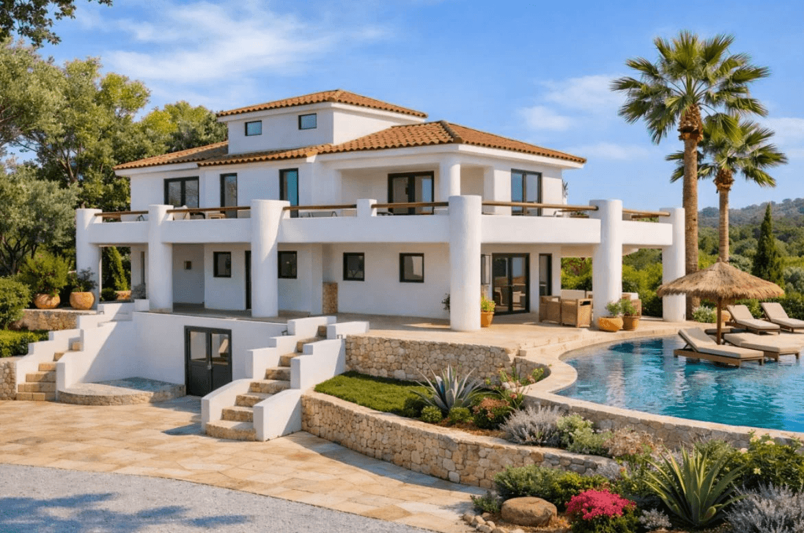 Finca spacieuse sur un terrain plat et ensoleillé à vendre dans le quartier de La Sella Golf Resort, Pedreguer, Costa Blanca