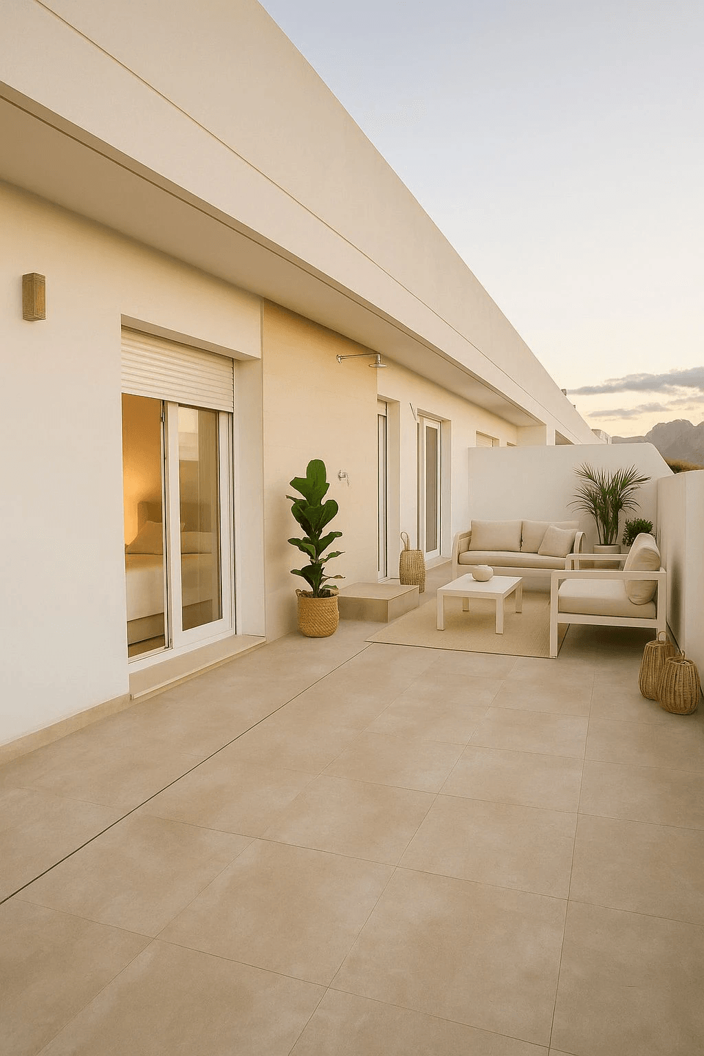 Fantastische, gemeubileerde penthouse te huur voor lange termijn in La Xara, Denia, Costa Blanca.