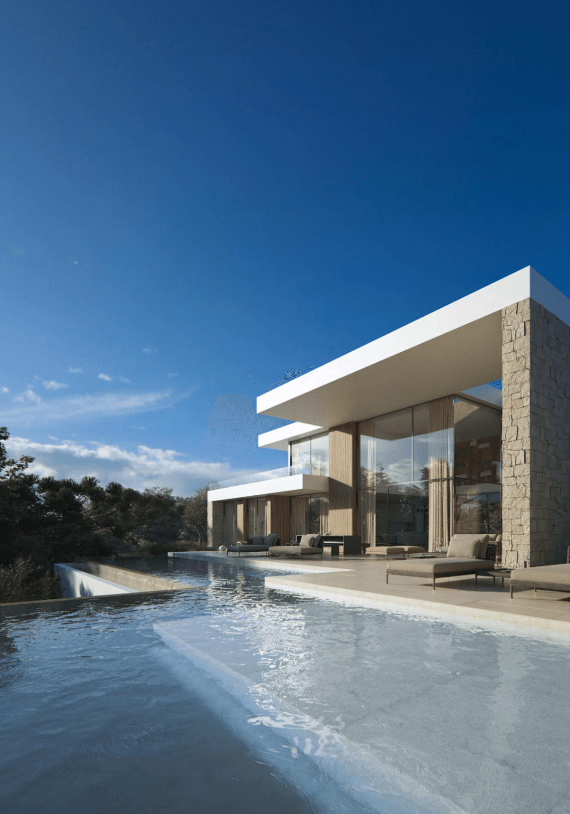 Luxe villa met 180 graden uitzicht op Moraira en Calpe, de perfecte symmetrie van de mediterrane horizon, te koop in Fanadix, Benissa, Costa Blanca.