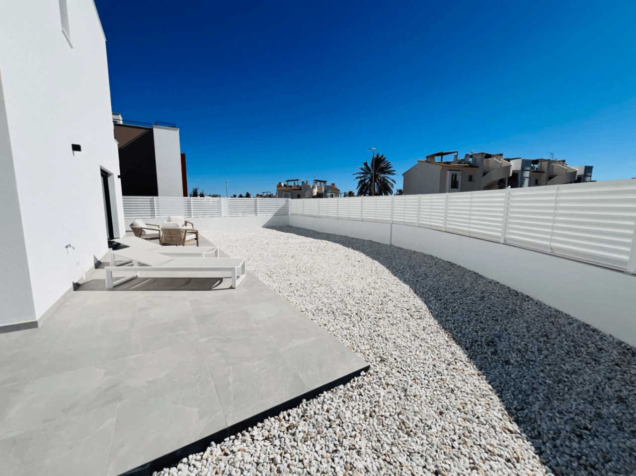 Contemporary villas recently built within walking distance of all amenities are for sale in Denia, Costa Blanca.