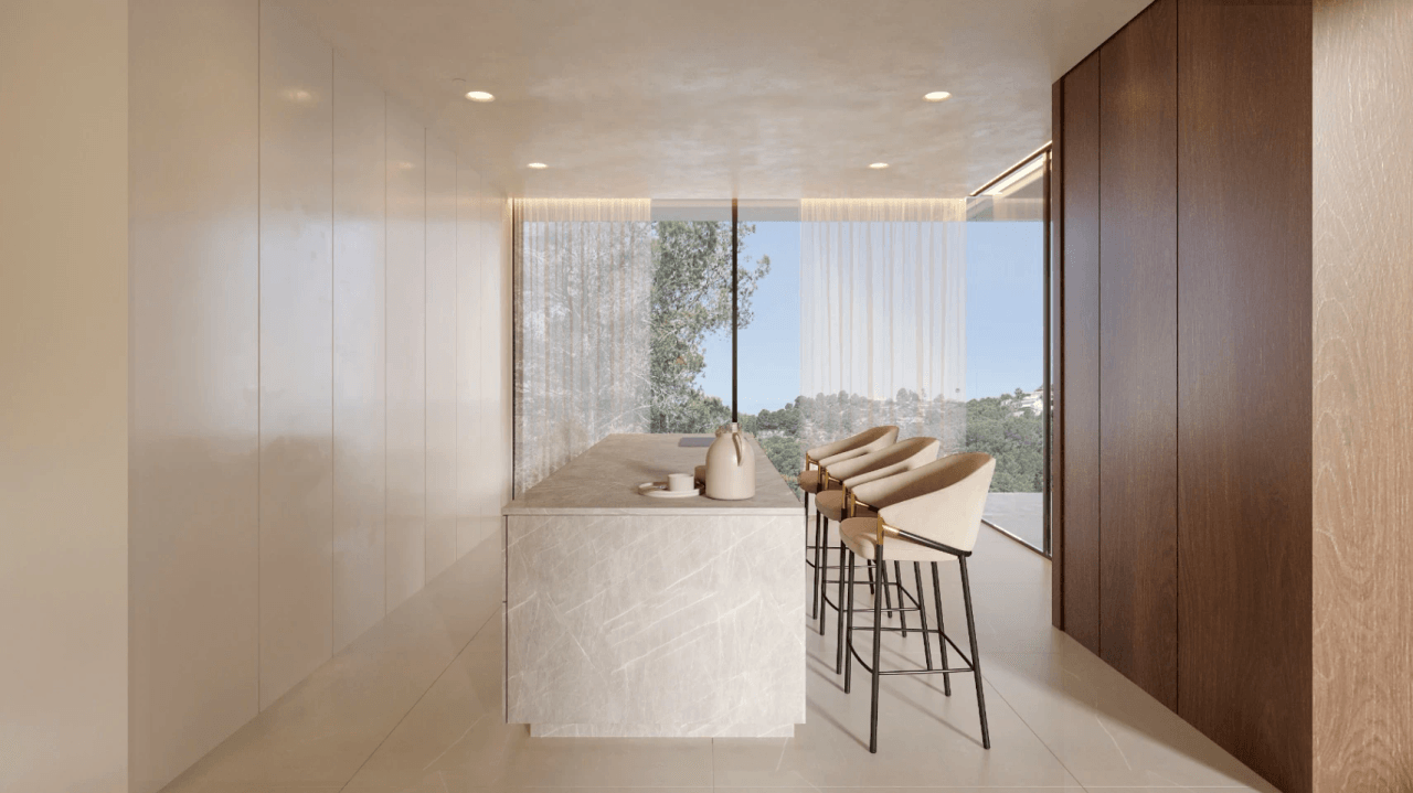 Villa de luxe avec vue à 180 degrés sur Moraira et Calpe, la symétrie parfaite de l'horizon méditerranéen, à vendre à Fanadix, Benissa, Costa Blanca