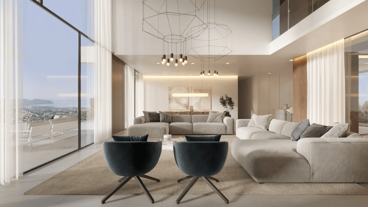 Villa de luxe avec vue à 180 degrés sur Moraira et Calpe, la symétrie parfaite de l'horizon méditerranéen, à vendre à Fanadix, Benissa, Costa Blanca