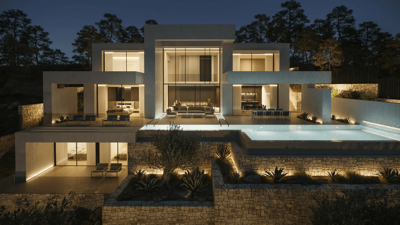 Luxuriöse Villa mit Panoramameerblick in einer privilegierten Lage der Cala Granadella zum Verkauf in Jávea, Costa Blanca.