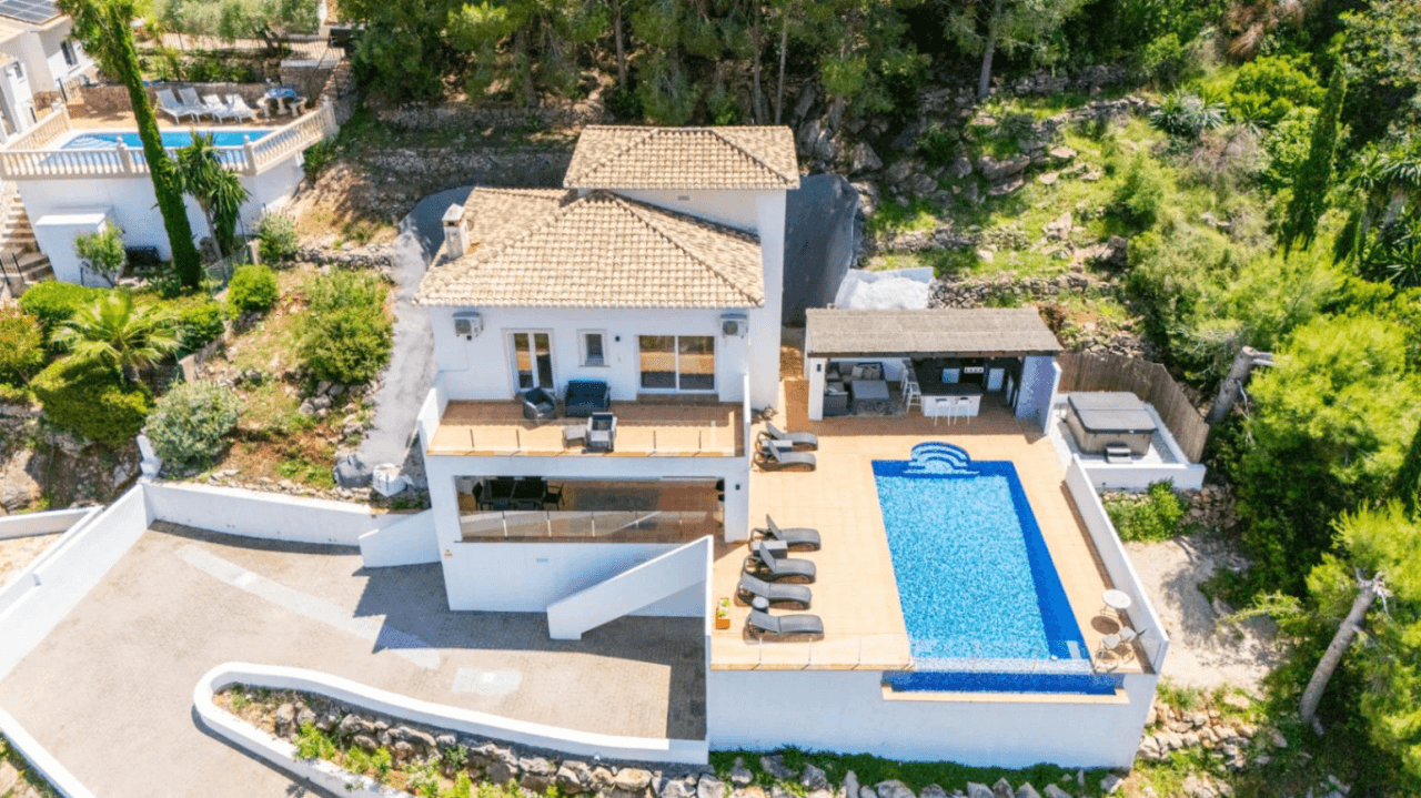 Villa moderne avec licence touristique et vue sur la mer à La Sella Golf, Pedreguer, Costa Blanca