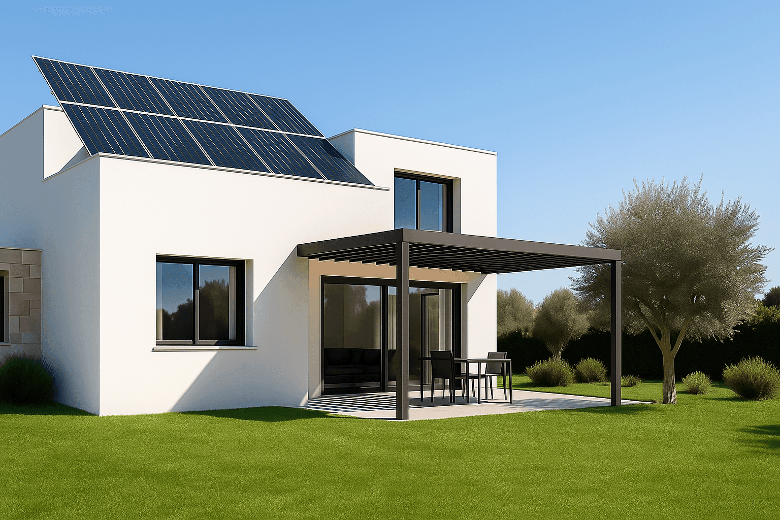 Sustainable and efficient homes: what to look for (air source heat pump, solar, certification)
